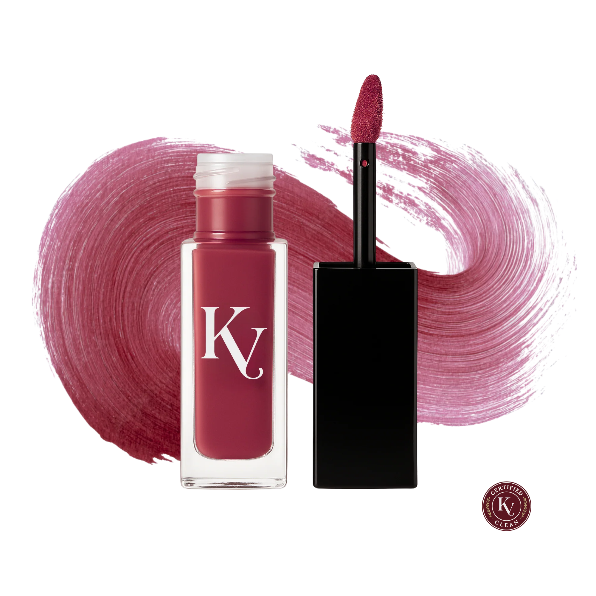 Korvero Matte Lip Stain - Deep Burgundy - Clean Beauty
