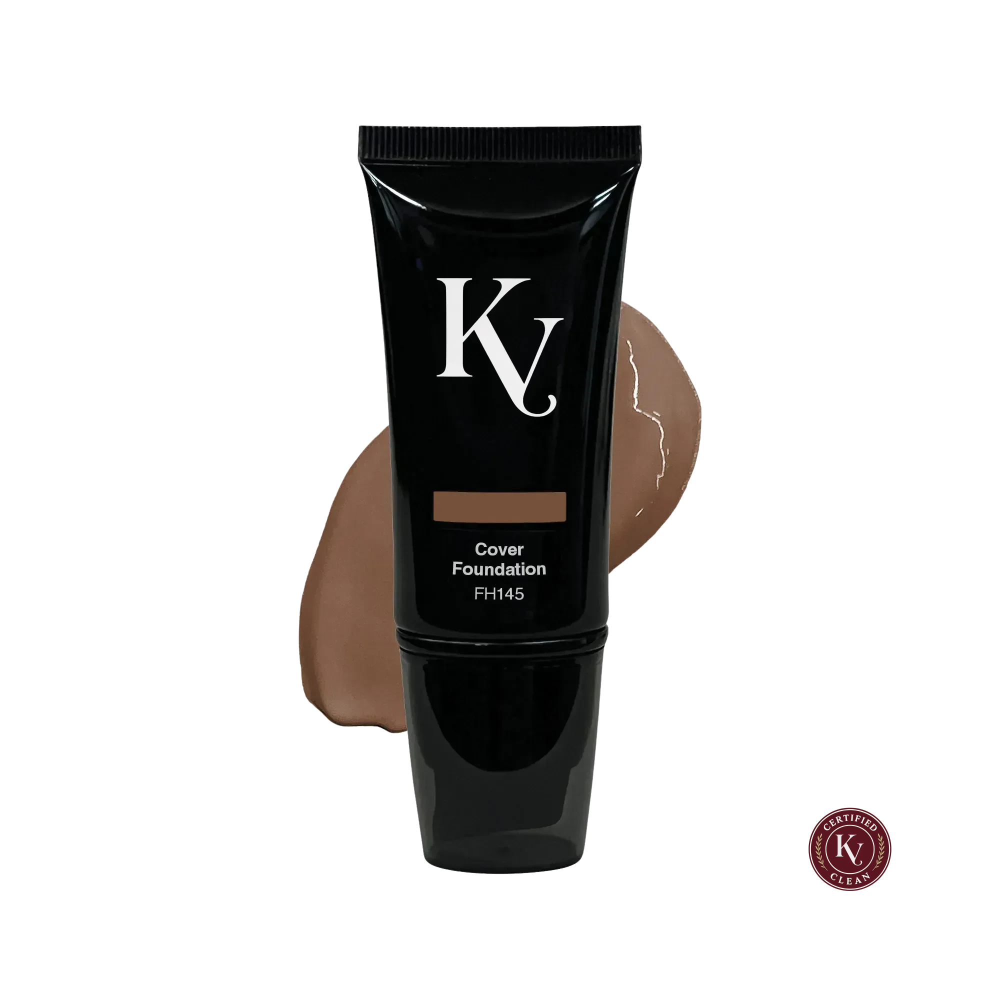 Korvero Full Cover Foundation - Brunette - Clean Beauty