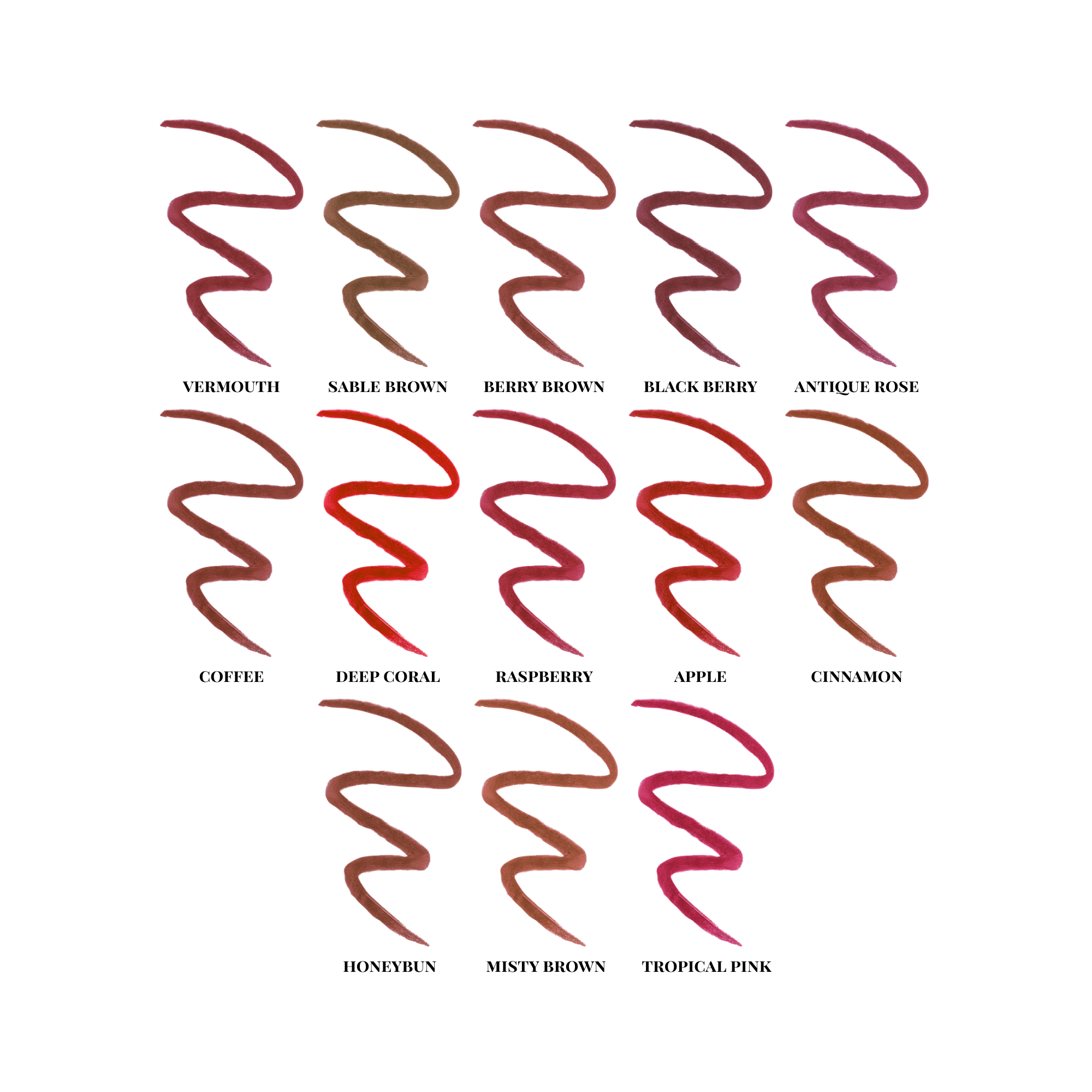 Korvero Lip Liner - Berry Brown - Clean Beauty