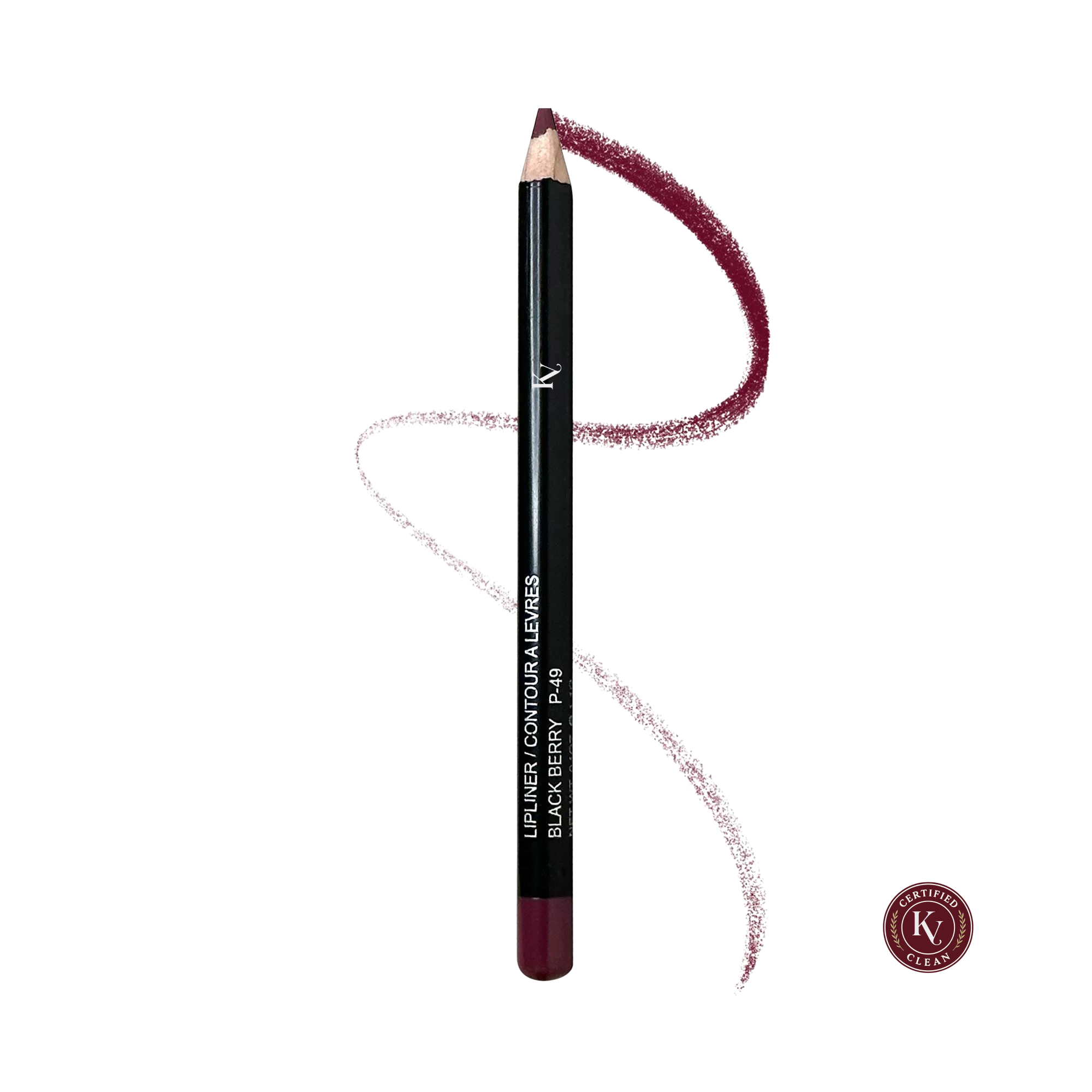 Korvero Lip Liner - Black Berry - Clean Beauty