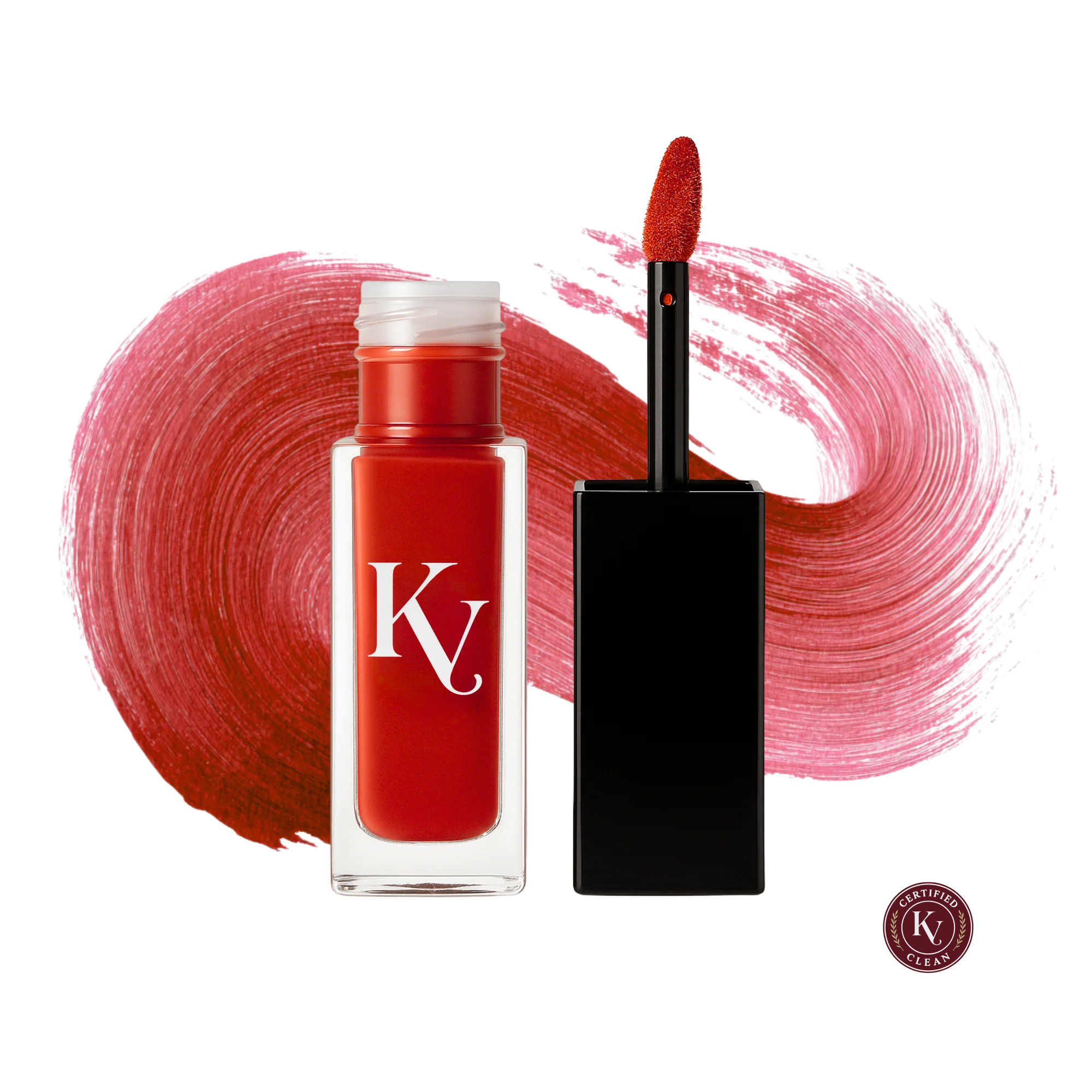 Korvero Matte Lip Stain - True Crimson - Clean Beauty